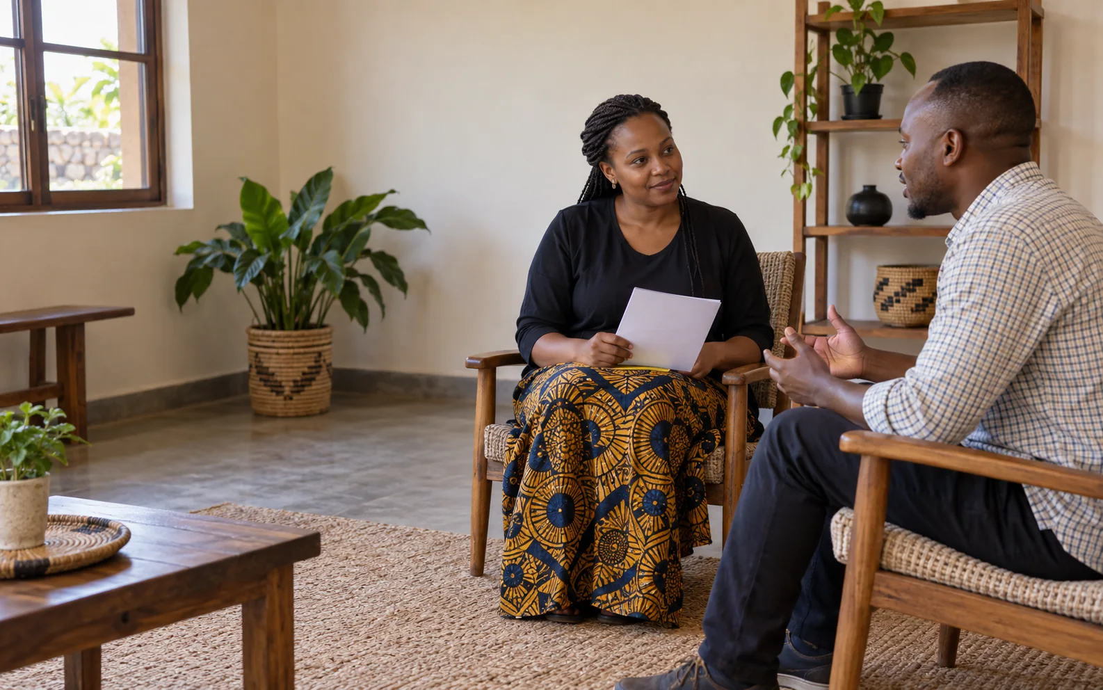 A conversation with listening and respect.